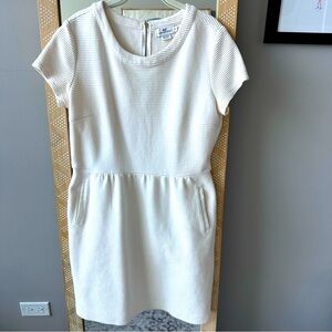 Vineyard Vines Ribbed Ivory Dress
